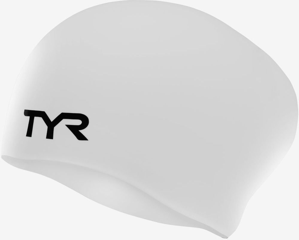 

Шапочка для плавания TYR Long Hair Wrinkle-Free Silicone Cap LCSL/100 (белый)