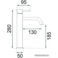 Смеситель Rea Lungo Art REA-B8821 (золотой)