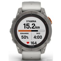 Умные часы Garmin Fenix 7 Pro Sapphire Solar (титан/оранжевый)