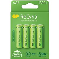 Аккумулятор GP ReCyko AA 1300mAh 4шт
