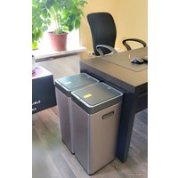 Мусорное ведро Eko Miragate Slim EK9270 30 л (светло-серый)