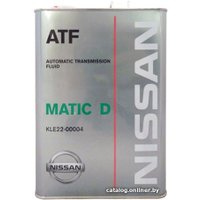 Трансмиссионное масло Nissan ATF Matic Fluid D 4л