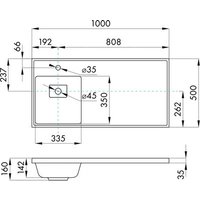 Умывальник Акватон Лайн 100 1A72853KLF01L