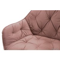 Стул с подлокотниками Aero B817-m Rosa VL34 BK (велюр, розовый)