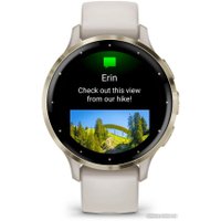 Умные часы Garmin Venu 3S (слоновая кость, с силиконовым ремешком)