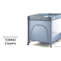 Манеж-кровать Lorelli Torino 2 Plus (silver blue)