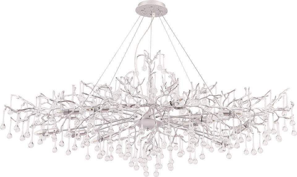 

Подвесная люстра Crystal Lux Reina V2 Sp12 L1500 Silver Patina