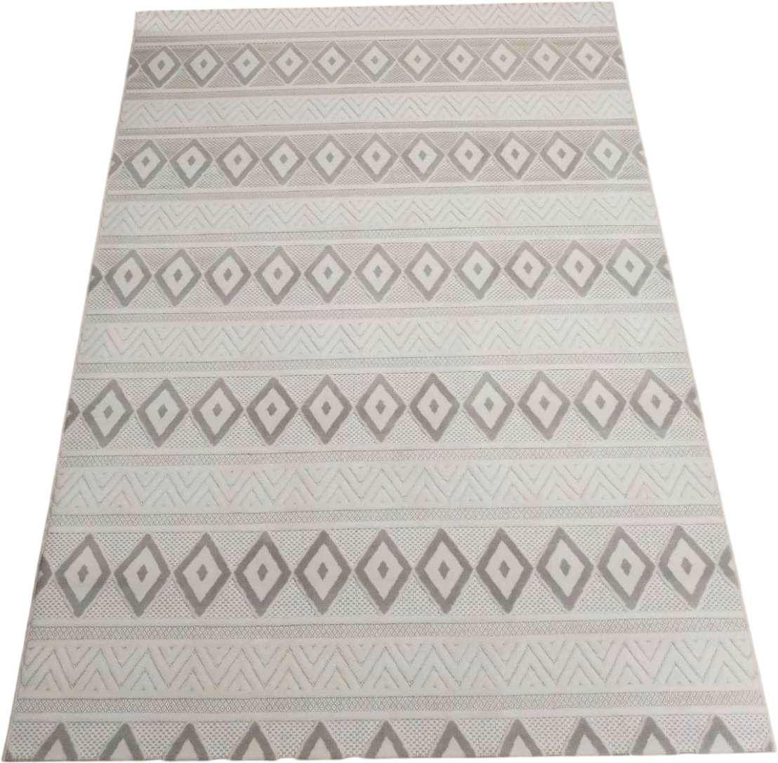 

Ковер для жилой комнаты Radjab Carpet Сканди Сизаль Прямоугольник 10926C 12250RK (2x2.9, Grii/Krem)