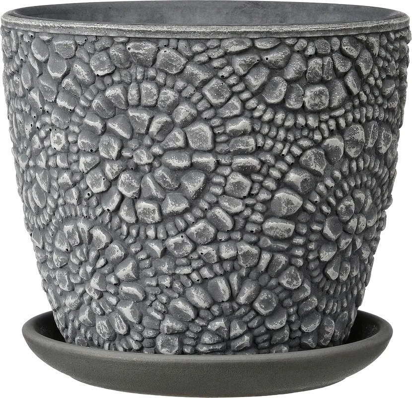 

Вазон Композит Камешки №4 КБ-Б4-222-22 (4 л, серый бутон)