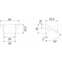 Ручка мебельная Boyard Rick RS157BSG.3/32