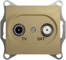 

Розетка телевизионная Schneider Electric Glossa GSL000497 (титан)