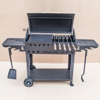 Мангал для дачи Вулкан Гриль М XL 5 мм на колесах