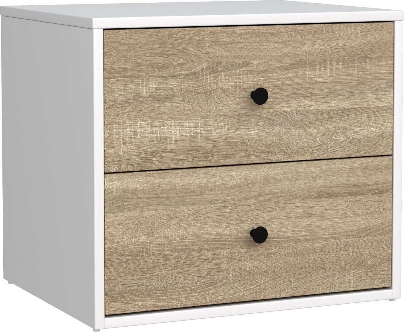 

Тумба Mio Tesoro Мини 2 ящика 2.07.03.050.11 (белый/сонома)