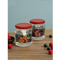 Набор контейнеров Promsiz Ягоды с крышкой Р22б.77.6.450/ДКЯ (450мл, 6шт)