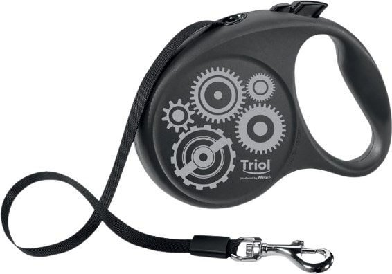 

Поводок-рулетка Triol Flexi Joy Motor L 11101015 (черный/серый)