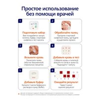 Тест на группу крови и резус-фактор Ассомедика на Группа крови (AB0) и резус-фактор (RhD)