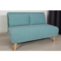 Диван DiArt Элли 1200 (велюр Selfie aquamarine/ножки светлые)