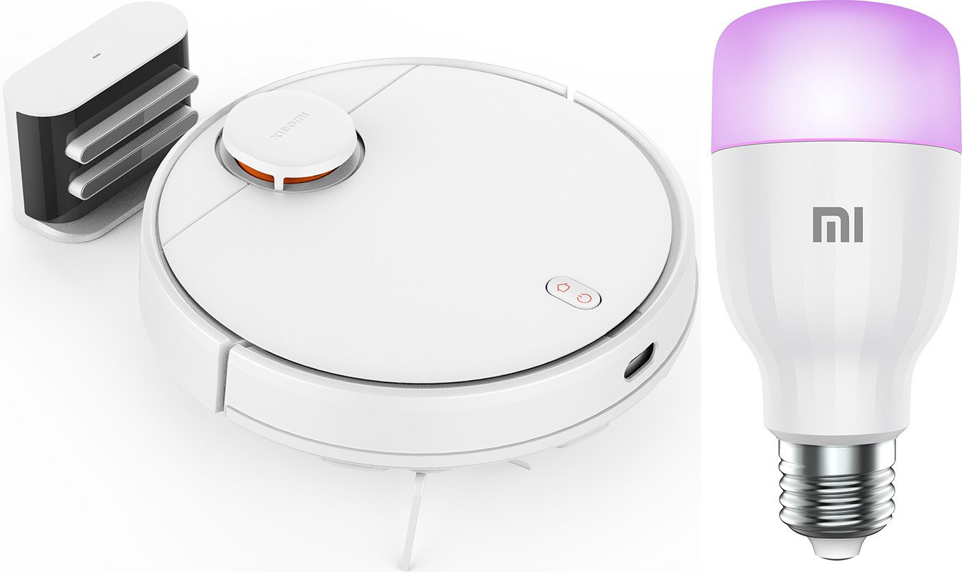 

Робот-пылесос Xiaomi Robot Vacuum S10 B106GL + Умная лампочка Mi Smart LED Bulb Essential GPX4021GL (европейская версия, белый)
