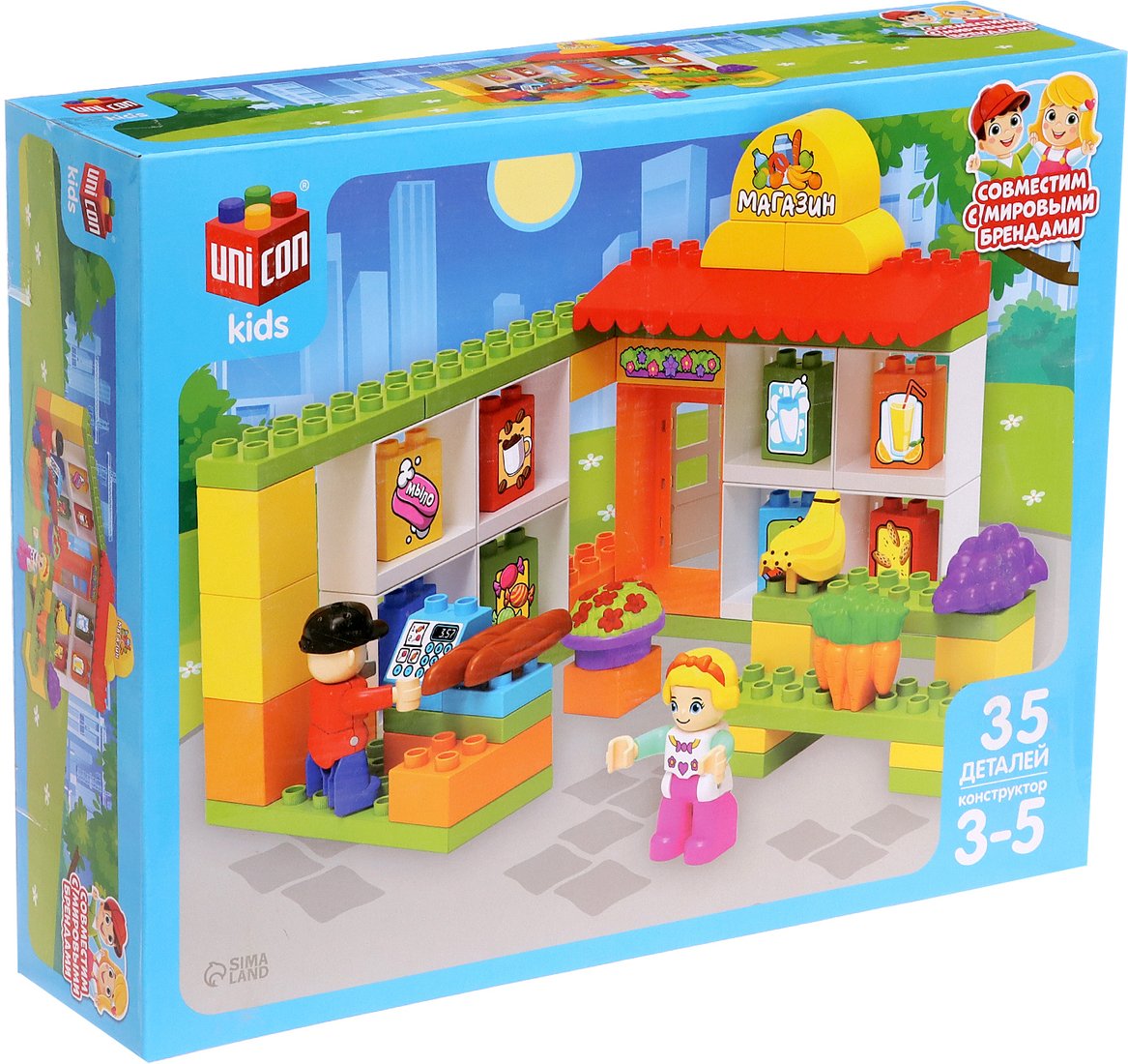 

Конструктор Unicon Супермаркет 9826966 (35эл)