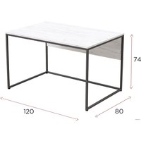 Стол Millwood DT-2 (дуб золотой craft ЛДСП/металл черный)