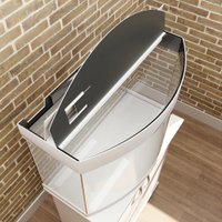 Аквариум Hydroterra Gloria 100 л без тумбы (белый)