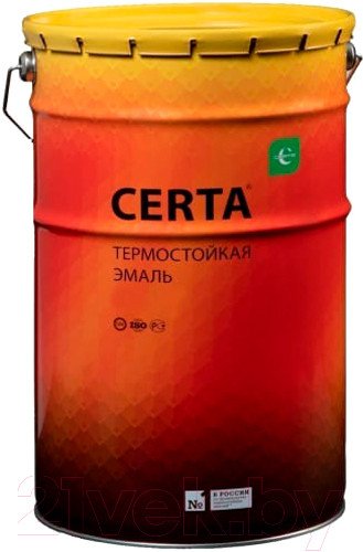 

Краска Certa Термостойкая 9011 800С 25 кг (черный полуглянец)