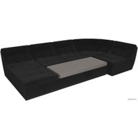 П-образный диван Лига диванов Холидей 101852 (черный)