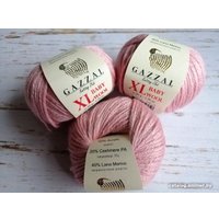 Пряжа для вязания Gazzal Baby Wool XL 845 50 г 100 м (пудра)