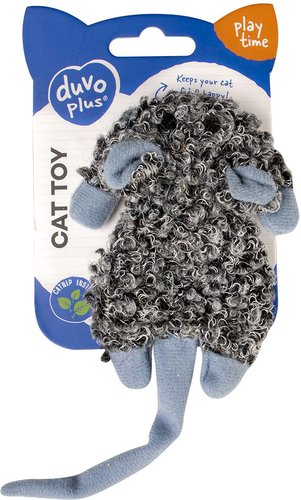 Игрушка для кошек Duvo Plus Кудрявая мышь 12048/DV