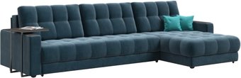 Угловой диван Craftmebel Boss Max угол new (ткань, monolit темно-синий)