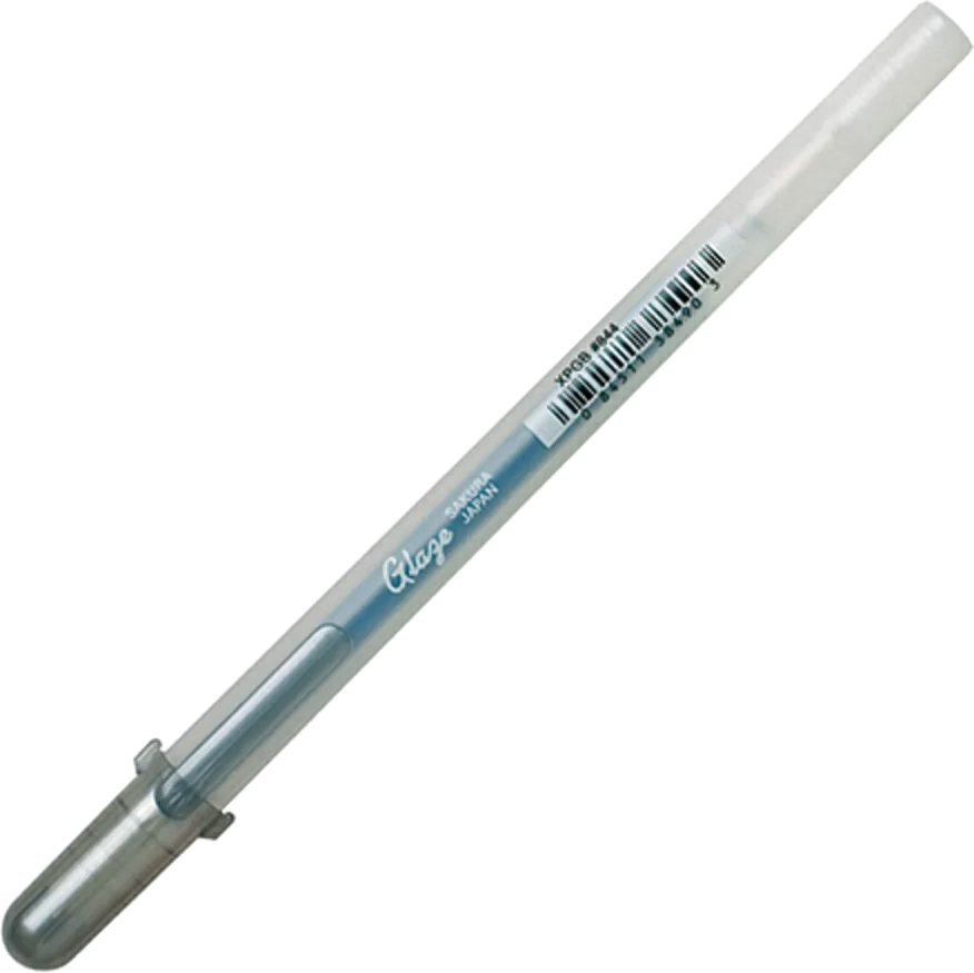 

Ручка гелевая Sakura Pen Gelly Roll Glaze XPGB844 (серебристый)