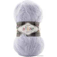 Пряжа для вязания Alize Mohair Classic 224 (200 м, светло-серый)