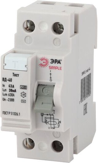 

Устройство защитного отключения ЭРА Simple-Mod-44 Б0039264