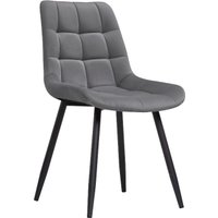 Стул Notta Челси (велюр темно-серый/черный)