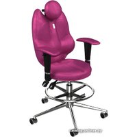 Офисное кресло Kulik System Trio (с подставкой для ног, антара, розовый)