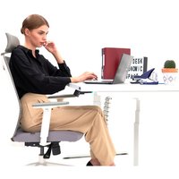 Стол для работы стоя WellDesk WDЕ Evolution 1395x800х18 (серый/ясень шимо) в Гродно