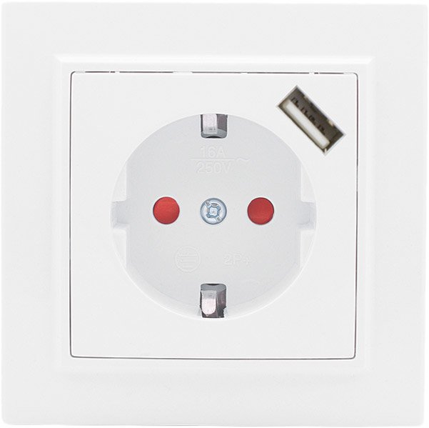 

Розетка EKF Basic Минск ERR16-028-100-USB