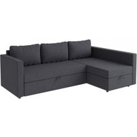 Угловой диван Mio Tesoro Тилаус длинный подлокотник (Dark Grey)