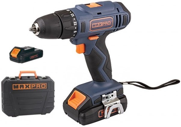 

Дрель-шуруповерт MAX-PRO MPCD18Li/2E (с 2-мя АКБ, кейс)