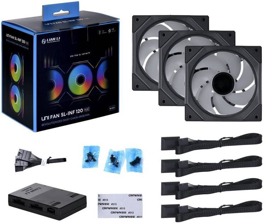 

Комплект вентиляторов для корпуса с контроллером Lian Li Uni Fan SL Infinity 120 G99.12SLIN3B.R0