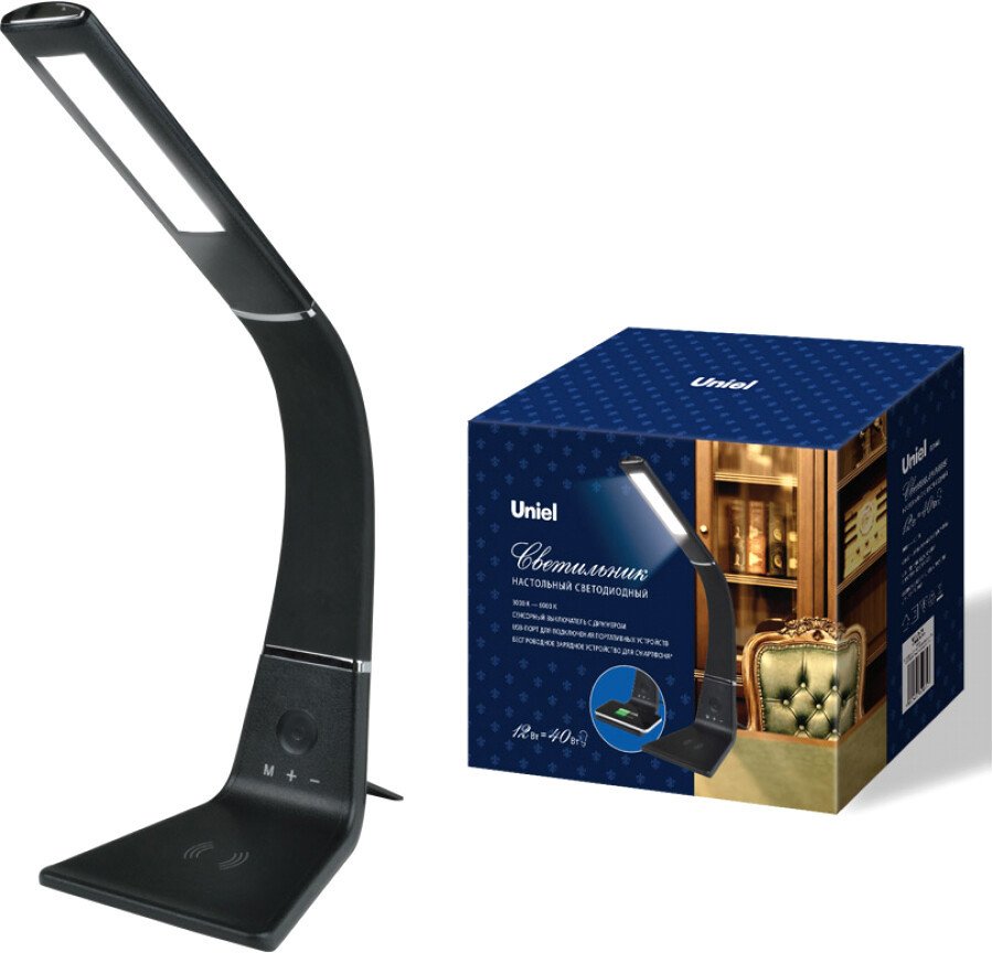 

Настольная лампа Uniel TLD-565 Black/LED/360Lm/3000-6000K/Dimmer/WR UL-00006472