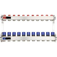 Запорная арматура Varmega Коллекторная группа для отопления ВР 1", на 6 контуров 3/4" EK VM15506