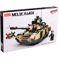 Конструктор Sluban Российский танк Т90MS M38-B0756 (758эл)