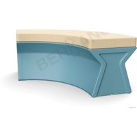 Скамейка Berkano X-seat Arc 230_019_20 (бирюзовый/бежевый)