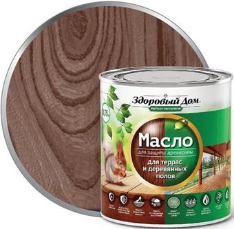Здоровый дом Для террас и деревянных полов 1.8 л (палисандр)