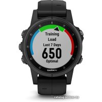 Умные часы Garmin Fenix 5S Plus Sapphire (черный)