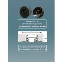 Трековая розетка AVEL шинопровод 100 см + 3 розетки + 1 USB (черный) в Гомеле