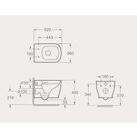 Унитаз подвесной Maxonor Pure Life Reina PL-TOW-R04-18