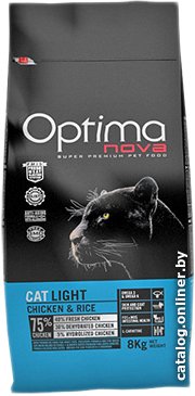 Сухой корм для кошек Optimanova Cat Light Chicken & Rice 2 кг