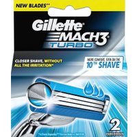 Сменные кассеты для бритья Gillette Mach3 Turbo (2 шт) 3014260275143
